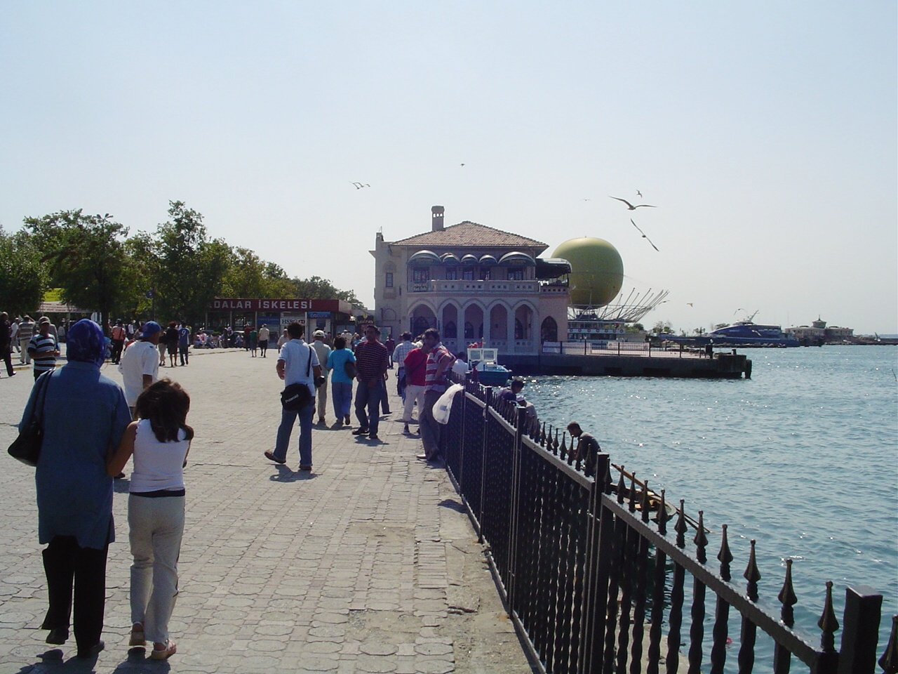 Kadıköy's waterfront on the Asian side, the district that holds Araf's twelve-seat counter