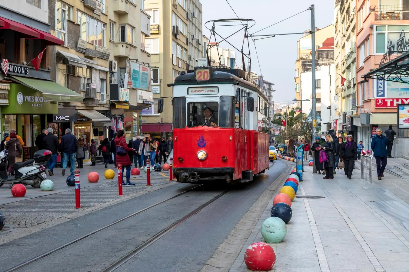 Kadıköy's streets on the Asian side of Istanbul